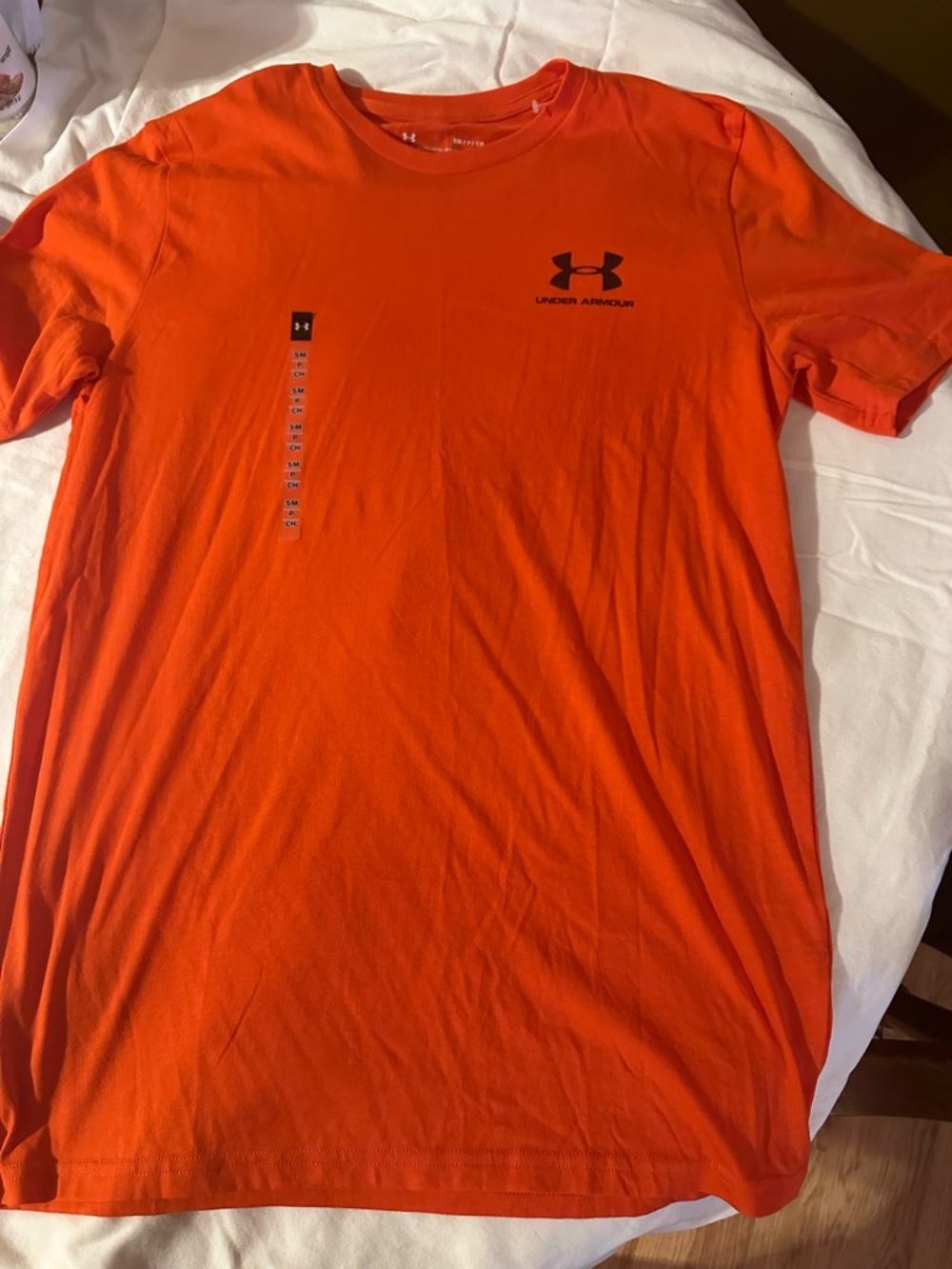 Under Armour Bright Orange Short-Sleeve Logo Tee